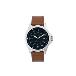 TIMEX Часы Expedition Series Wrist Watch Quartz Movement Leather Strap 41mm Black Dial Men's Watch, Black
