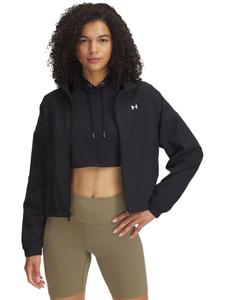 Куртка Rival Woven Jacket с длинными рукавами черного цвета Under Armour