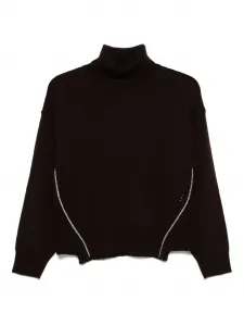 Свитер с высоким воротником ALPHA STUDIO, коричневый