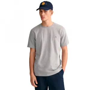 Футболка с коротким рукавом Gant 2003184 Regular Fit, серый