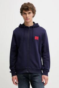 Хлопковая толстовка Hugo, темно-синий