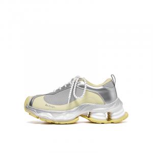 Lee Cooper Низкие массивные кроссовки женские серо-желтые, цвет Gray Yellow