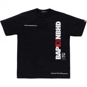 Футболка Neighborhood X NEIGHBORHOOD унисекс A BATHING APE, черный