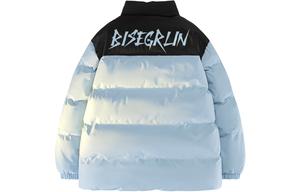 BISEGRLIN Пуховик Unisex, Sky Blue