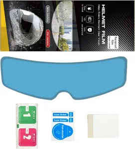 Противотуманная пленка для мотоциклетного шлема - Водонепроницаемая вставка для визора, водоотталкивающая пленка - Практичные наклейки на линзу шлема для езды на велосипеде