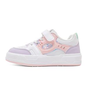 Детские кроссовки для скейтбординга с низким верхом, устойчивые к скольжению и износу WARRIOR, белый/фиолетовый