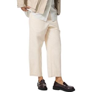 Повседневные брюки Women's Light Beige Moderate Straight Fit UNIQLO, светло бежевый