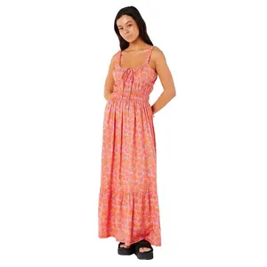 Платье Rip Curl Neon Isles long, розовый