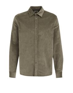 Рубашка на пуговицах классического кроя WE Fashion, оливковый