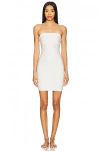 Бесшовное бесбретельное платье Two faced tech control от Commando, bone