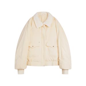 ELLE Пуховик Women's Ecru Moderate Puffer