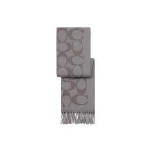 COACH Кашемировый вязаный шарф унисекс серый, Gray