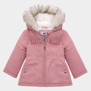 Детская флисовая парка Rokka&Rolla для девочек, розовый