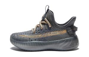 Антискользящие и износостойкие дышащие низкие детские повседневные кроссовки Kids' Hush Puppies, серый