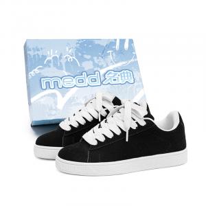 Medd Пуховики нескользящие дышащие низкие скейтерские Unisex - White Black, цвет White Black
