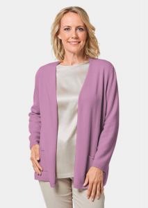 Кардиган GOLDNER Kaschmir Longstrickjacke, цвет flieder