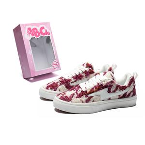 ABCIO Нескользящие легкие низкие скейтбордские кроссовки унисекс розово-красные, цвет Rose Red