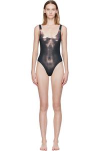 Jean Paul Gaultier Черный купальник «бронзовая пыль тела»