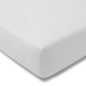 Натяжная простыня изысканный одинарный трикотаж Estella, белый