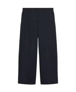 Брюки из хлопка и эластана Weekend Max Mara, синий