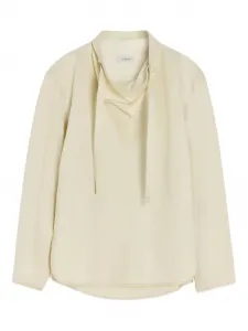 Блузка с высоким воротником и кулиской LEMAIRE