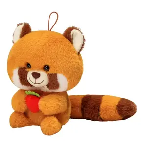 QIANXIONG Мягкая игрушка милые животные лиса и енот белка кукла 25 см высота