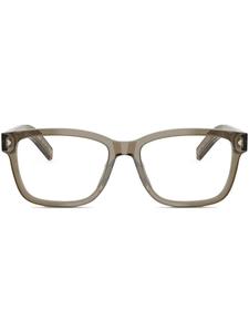 Prada Eyewear очки в квадратной оправе, коричневый