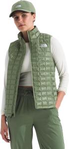Женская жилетка The North Face легкая утепленная на молнии, зеленый