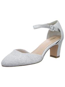 Серебряные сандалии с ремешками Tamaris