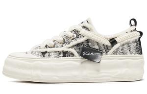 Кроссовки VICKI BROWN Jeans Stylish Skateboarding Shoes Unisex Low-top, белый/черный