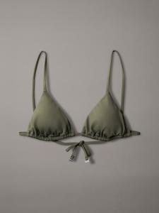 Треугольный бикини-топ Calvin Klein Swimwear Essentials, оливковый