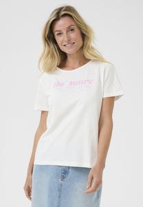 Футболка с принтом CRAMALUA Cream, белый