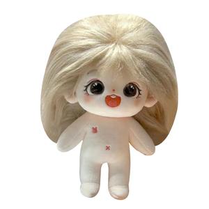 Хлопковая плюшевая кукла высотой 20 см Happy Fish, Nude Doll[No Accessories]