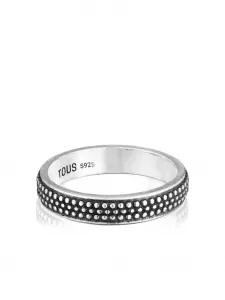 Гравированное кольцо Tous, серебристый