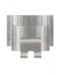 Градиентные коврики для ванной Home Weavers, серый