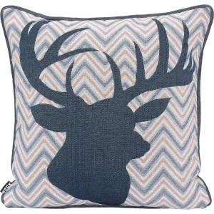 Декоративная подушка Harry Hirsch в современном стиле кантри, наволочка с наполнителем, 1 шт. H.O.C.K., Blau + gemustert