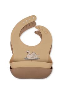 Детский нагрудник, 2 шт., силиконовый нагрудник, 2 шт. Konges Sløjd, желтый