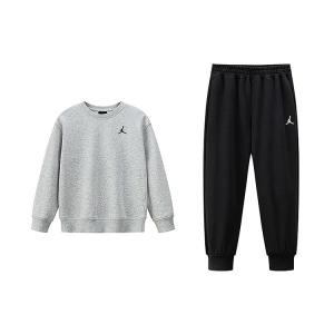 Детская повседневная спортивная одежда с круглым вырезом Jordan, heather серый