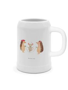 Пивная кружка ежик прыгает через скакалку без слов в белом Mr. & Mrs. Panda