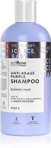 Охлаждающий шампунь для светлых волос с фиолетовыми пигментами для нейтрализации желтизны. So!Flow, 300 мл
