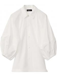 Fabiana Filippi блузка с объемными рукавами, белый