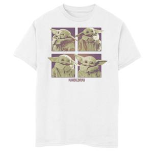 Футболка с рисунком в упаковке для мальчиков 8–20 лет «Звездные войны: Мандалорский ребенок в сумерках» Star Wars, белый