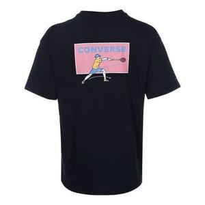 Футболка jack purcell graphic t-shirt 'black' Converse, черный