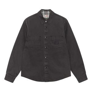 Рубашка Stussy Heavy Washed Canvas Shirt, Black