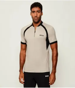 Поло PL_TOC Матчбол slim fit Boss Green, бежевый