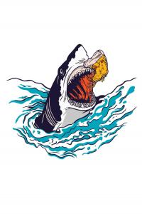 Shark Notebook: Shark Notebook, Dot-Graph Journal or Notebook (6x9 Inches) with 120 Pages (Independently published)