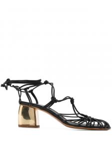 Сандалии с ремешками 50 мм Forte Forte, черный