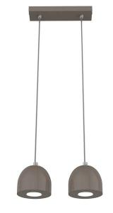 Подвесной светильник Lumicom Campanella Linear X2, 27x27x12 см цвет hochglanz hellgrau