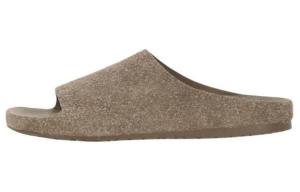 Шлепанцы Lago из матовой замши LOEWE, Brown