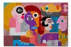 Картина на холсте A.S. Création Couples 1, красочный